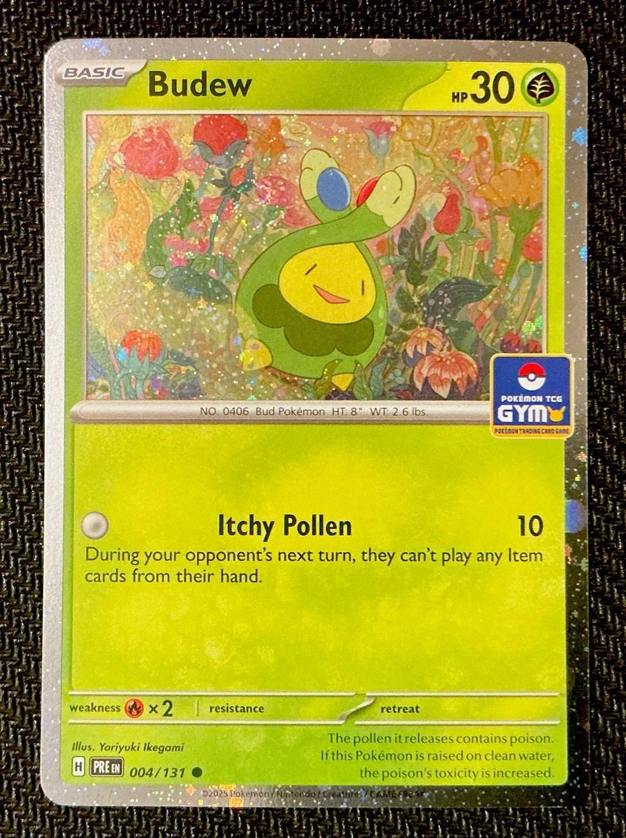Prismatic Evolutions Budew [Gym-Stamp] Pokémon card